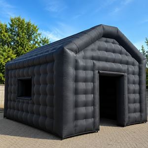 Zwarte opblaasbare pop-up partytent 5x6 Zwarte opblaasbare pop-up partytent 5x6